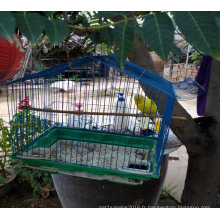 Chine Usine de haute qualité Belle Cage à oiseaux en fil de métal bleu